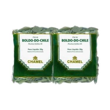 Imagem de Kit 2x Chá Pacote Boldo do Chile Folhas 30g - CHAMEL