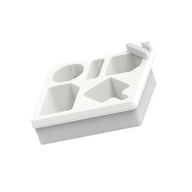 Imagem de ＫＬＫＣＭＳ Suporte para Copos de Sofá, Bandeja de Silicone, Organizador para Controle Remoto E TV, Branco