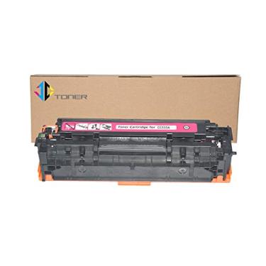 Imagem de JC Toner Cartucho De Substituição Compatível Para Hp 304A Cc533A, Uso Com Impressoras Color Laserjet Cp2025 Cp2025Dn Cm2320Fxi Mfp; Canon Imageclass Mf726Cdw Lbp766 (Magenta, 1 Unidade)