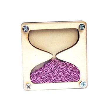 Imagem de Esquirla Kit de Desenvolvimento de Habilidades Motoras para Crianças - Ampulheta de Madeira, Rosa escuro