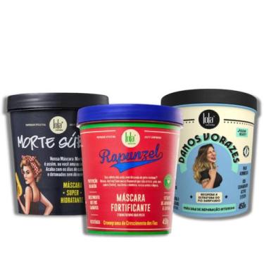 Imagem de Kit Cronograma Capilar Máscaras Morte Súbita, Danos Vorazes e Rapunzel