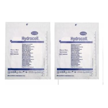 Imagem de Kit Curativo Hidrocoloide Hydrocoll 10cm X 10cm 2 Unidades - Hartmann