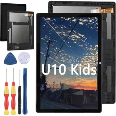 Imagem de Yuxyiony Nova tela de substituição para DOOGEE U10 Kids tela LCD reparo de tela e acessórios de ferramentas de substituição (com a moldura)