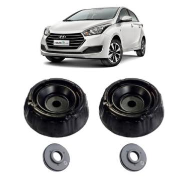 Imagem de Par Coxim Batente Amortecedor Dianteiro Hyundai HB20 12/.. - Solupe Pa