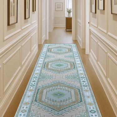 Imagem de Fame Living Tapete Oushak, Turco Vintage Floral Pastel Grande Tapetes de Área Grandes para Sala de Estar Sala de Jantar Quarto Cozinha Banheiro Berçário (856GG, 2'5'' x 6'6'')