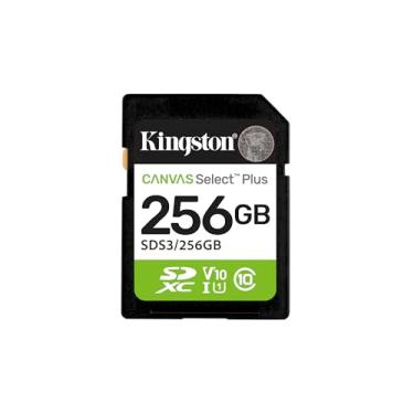 Imagem de Kingston Canvas Select Plus SD cartão de memória 256GB SDXC Gen3 150MB/s C10 UHS-I U1 V10 - SDS3/256GB