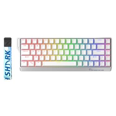 Imagem de GK GAMAKAY Teclado para jogos NaughShark NS68 com fio de gatilho rápido, 65% teclado mecânico de efeito Hall, taxa de sondagem de 8 kHz 0,01 mm RT, botão de pressão, interruptor magnético de cristal