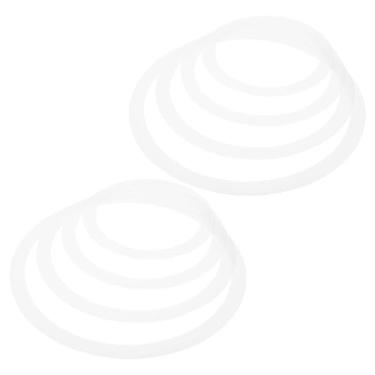 Imagem de Abaodam 2 conjuntos de anéis silenciosos portáteis para tambores material de filme durável silenciador para peças de tarola doméstica