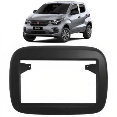 Imagem de Moldura 2 Din Mobi 2017 2018 2019 2020 2021 2022 Painel Fiat 7 Polegad