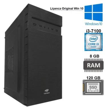 Imagem de Computador Core I3-7100,8Gb Ddr4, Ssd 120Gb, Licença Win10 - Sobraltec