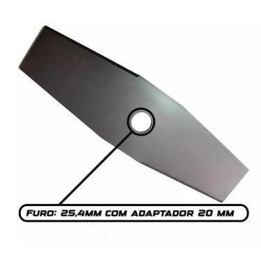 Imagem de Kit 10 Facas Lamina Roçadeira 2 Pontas 300Mm Furo 1Pol - Sa, Songle, N