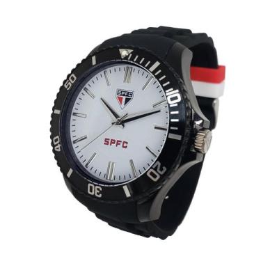Imagem de Relógio São Paulo FC Oficial Masculino Preto SPFC-004-5