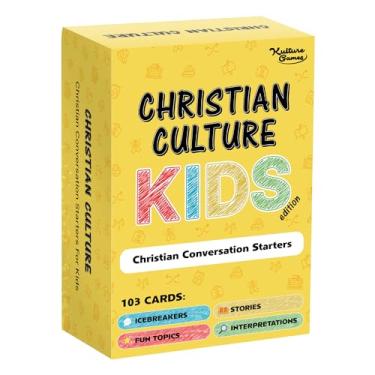 Imagem de Kulture Games - Cartas de conversa bíblicas para crianças - Jogos familiares cristãos - Jogos de cartas educativos baseados na fé para escola dominical - Presentes de aprendizagem cristã - Idades a