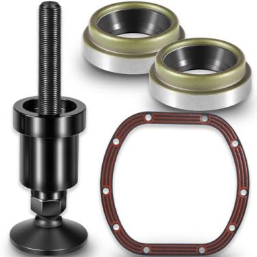 Imagem de Dana 30 Junta de tampa diferencial D030, kit de vedação de tubo interno e kit de ferramentas de instalação de vedação lateral do eixo interno para Jeep CJ XJ TJ YJ JK Dana 30 Eixo dianteiro sem
