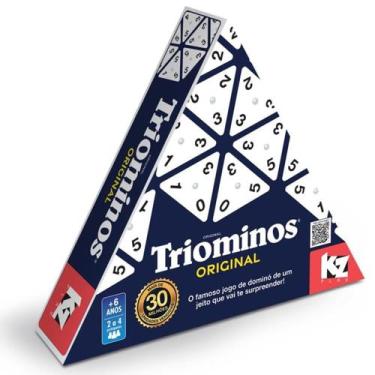 Imagem de Jogo de tabuleiro domino triominos original 1336 elka