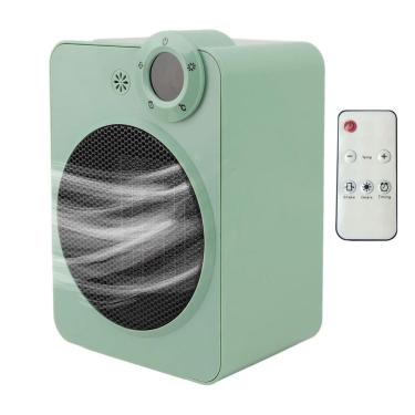 Imagem de Aquecedor Eletrico Temperatura Ajustavel Display Digital Controle Angulo 70 Graus Portatil Casa Trabalho Potente Seguro