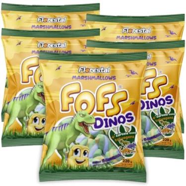 Imagem de Kit 6 PCTs Marshmallow Torção Fofs Dinos Florestal C/220g