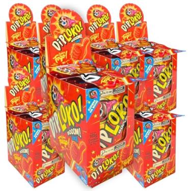 Imagem de Kit 12 CXs Pirulito Diploko Explosive Fogo Morango Pepper Danilla C/17