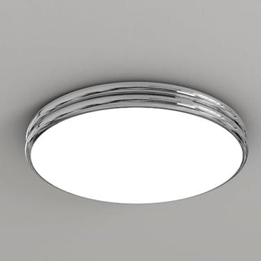 Imagem de Luz De Teto Led Moderna Luz De Teto Acrílica De Formato Redondo 24w / 36w / 48w Luminária De Teto Decorativa Dos Desenhos Animados Para Sala De Estar Quarto, B, 40 * 4cm