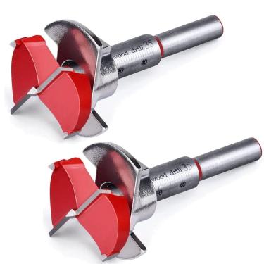 Imagem de Kit 2 Fresa Broca Forstner 35Mm Dobradiça Caneco E Limitador