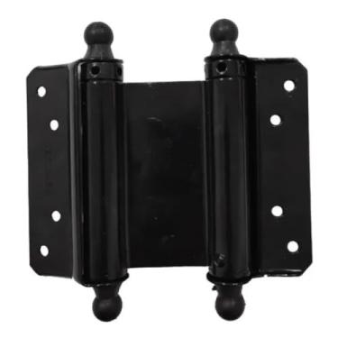 Imagem de Dobradiças P/Portas Bang Bang - Vai Vem 4 Polegadas - Reforçada Inox 25kg Acabamento Preto