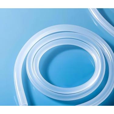 Imagem de JUNZHIDA Silicone Tubing, 1/8" ID x 3/16" OD 10FT Food Grade Tubing High Temp Pure Flexible Silicone Hose Line Tube for Home Brewing, Wine Making, Beer Line, Kegerator, Aquaponics