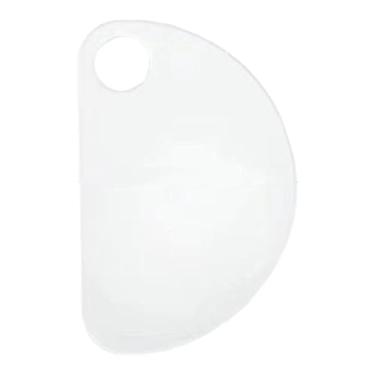 Imagem de Kokiya Bandeja para paleta de maquiagem Bandeja para mistura de maquiagem Salão de beleza Fácil de usar Elegante Portátil Compacto Pigmento Paleta de base, Semicírculo 10cmx16cm