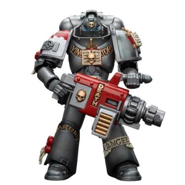 Imagem de JOYTOY Warhammer 40K Action Figure Grey Knights Strike Squad Grey Knight with Psycannon Anime Collection Model 1/18 Christmas, Birthday Gift