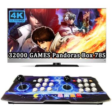Imagem de RegiisJoy 32000 mini Pandoras Box 78S for Child Arcade Game Console 4 Player 3D Magical Modified Game, Search Save Delete Cheat Function, Favorite List, One-Button Combo, 128G TF, 12 Classification