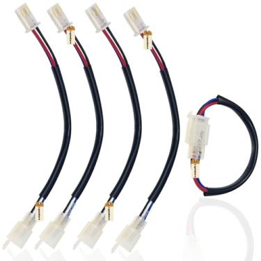 Imagem de Lsgoodcare 5 peças 2,8 mm 4 pinos conexão rápida automotivo conector de fio elétrico 4 vias carro macho para fêmea 18Awg cabo terminal kits de plugue motocicleta