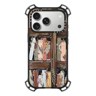 Imagem de CASETiFY Capa Bounce para iPhone 17 Pro [à prova de choque/compatível com Magsafe/6,5 m. Proteção contra quedas de grau militar 7X] - Estante de jardim - Preto transparente