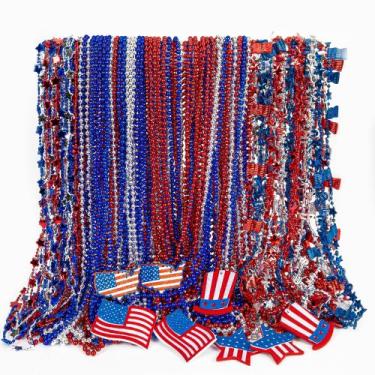 Imagem de Colar EOBOH 96 peças de acessórios para o Dia dos Veteranos de 4 de ju