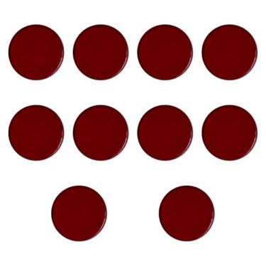 Imagem de menolana 10x Ponteiras de taco de sinuca, acessórios de bilhar, almofadas de virola portáteis de 1,1 cm para prática de clube, bar, lazer ao ar livre, Clarete