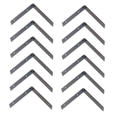 Imagem de Kit 12 Chapa L Fixação Emenda Vigas Colunas Telhados 30x30cm