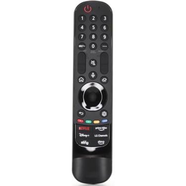 Imagem de Dan's Originals Controle remoto de voz OEM MR24GA Magic TV com movimento, voz, Netflix, Prime Video, Disney+, LG Channels, Sling, Alexa - AKB76045002 para todas as TVs LG - Modelo mais recente 2025