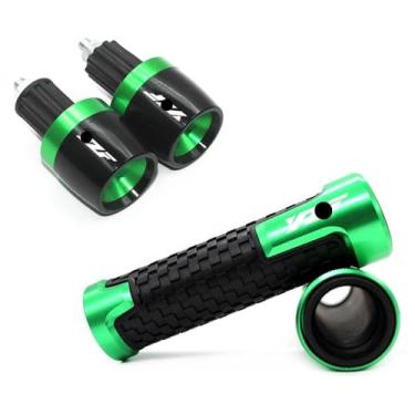 Imagem de Acessórios de motocicleta Alumínio CNC Pegas de Mão Tampa de Extremidade da Barra Compatível com Y&AMAHA YZF R1 YZF R6 YZFR6 YZF R125 YZFR15 R25 YZF R3 YZF YZF (Verde)