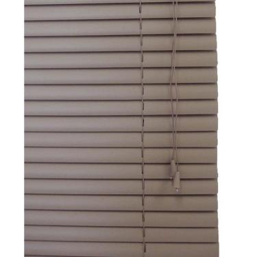 Imagem de Persiana Horizontal Pvc 25Mm Block 120Larg X 220Alt Café