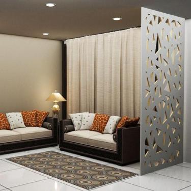 Imagem de Painel Vazado Divisória MDF Santorini Branco - Decore Painéis e Divisó