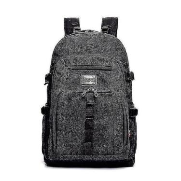 Imagem de Mochilas pretas 26in outdoor sport casual swagger bag poliamidas e moc