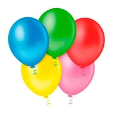 Imagem de Balao Redondo Sortido N9 c/50 PIC PIC - Merlin