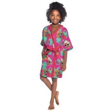 Imagem de Roupão Quimono Infantil Aveludado LOL Lepper-Feminino
