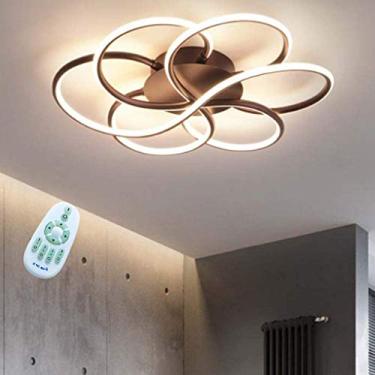 Imagem de Luminária de teto LED pendente criativa tipo flor lustre moderno desenho animado luminária de teto meninas meninos iluminação sala estar quarto infantil decoração jardim de infância luz pend