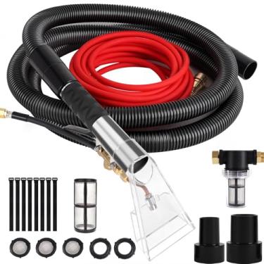 Imagem de Pumpoasis Kit de mangueira extratora para aspirador de pó de loja, equipado com mangueiras de 3 metros e tubos de água de 60 m, converte o aspirador em uma máquina de limpeza de carpetes, limpeza de