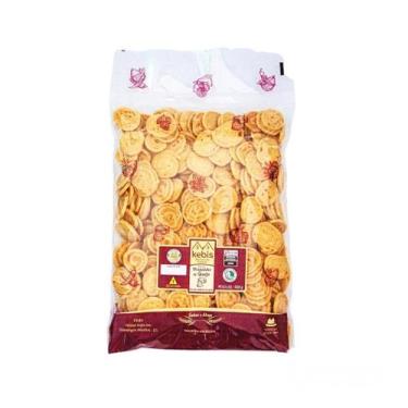 Imagem de Biscoito Caseiro Disquinho de Queijo Natural 500g Kebis - KEBIS BISCOI