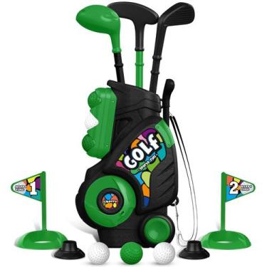 Imagem de Conjunto de golfe infantil Liberry atualizado com carrinho de golfe de
