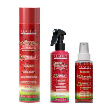 Imagem de Glatten Watermelon Shampoo e Leave-in e Óleo