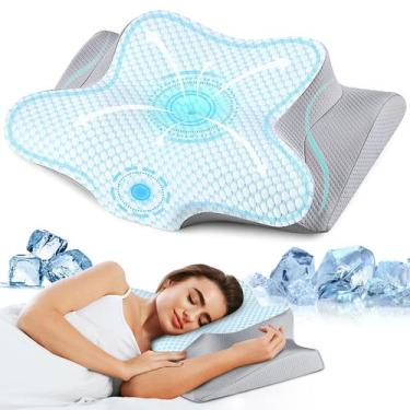 Imagem de Almofada de pescoço cervical Bespillow Ergonomic Memory Foam