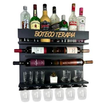 Imagem de Barzinho Adega Parede - Boteco Terapia - 60 x 51 Preto