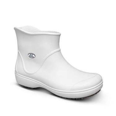 Imagem de Bota Cano Curto Antiderrapante Trabalho Impermeável Anti eletrica Limpeza Açougue Com Ca (Branco, BR, Adulto, Numérico, 40)