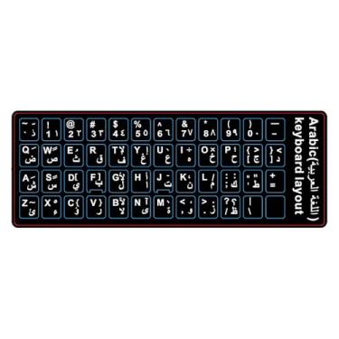 Imagem de Generic 2 adesivos de teclado multilíngues, adesivos de substituição de letras de teclado universais para computador, laptop, notebook, desktop